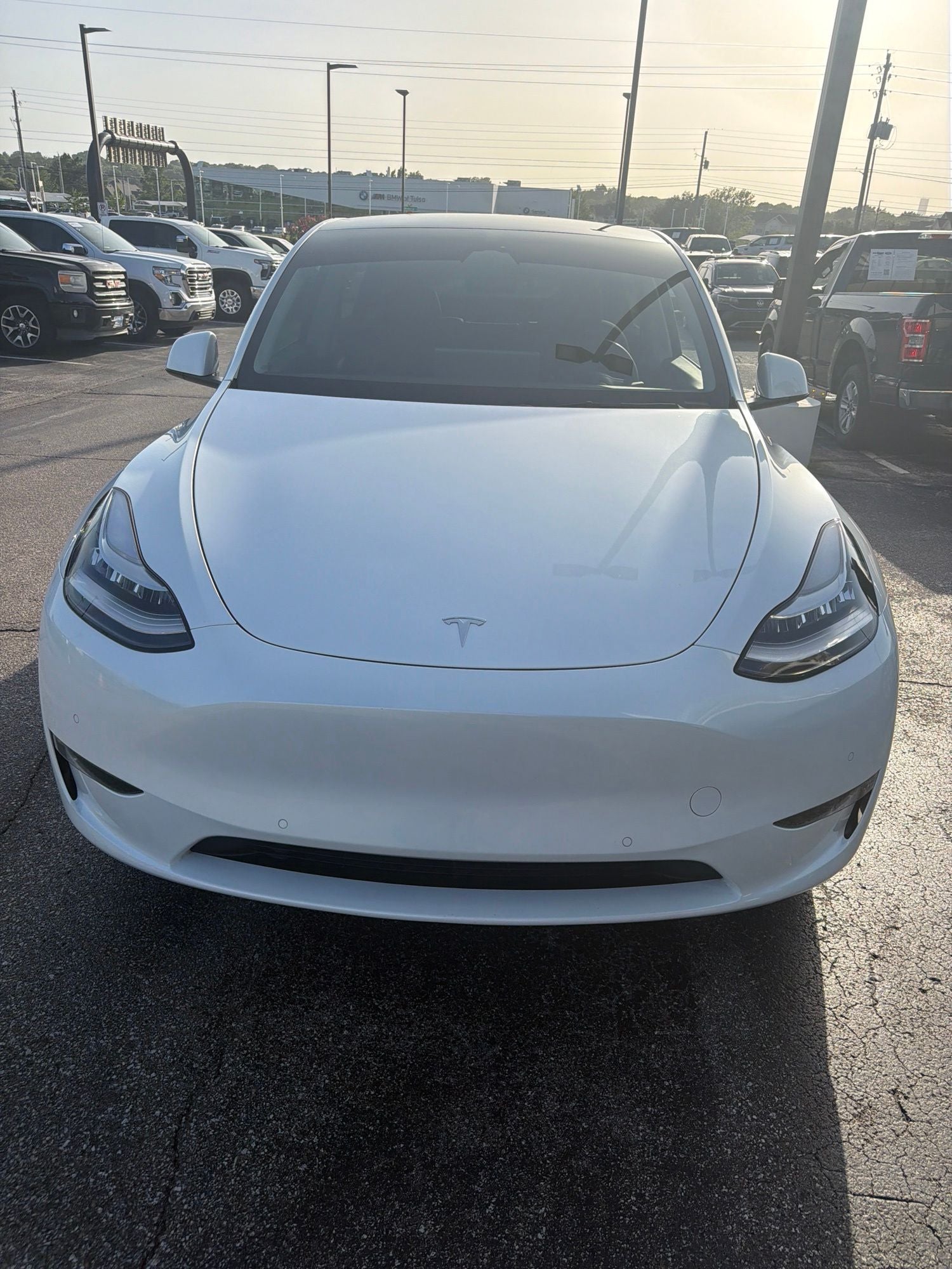 Used 2022 Tesla Model Y Long Range with VIN 7SAYGDEE0NA010093 for sale in Tulsa, OK