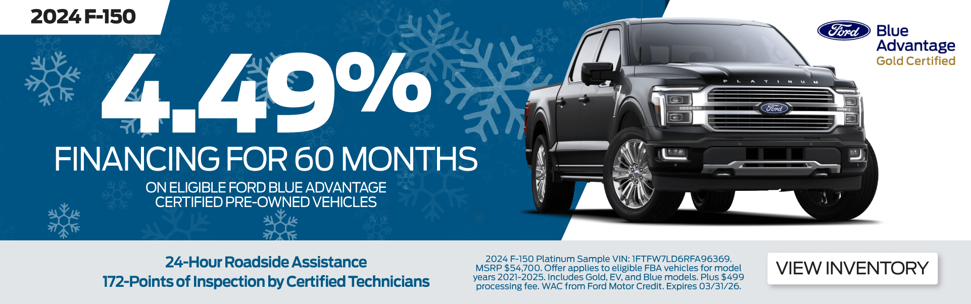 4.49% APR for 60 Months on Eligible CPO Vehicles