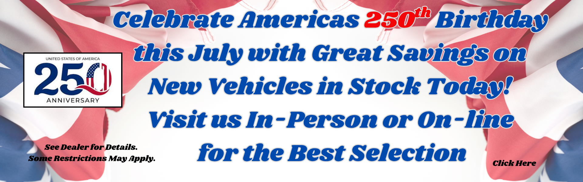 4th of July Sales Banner